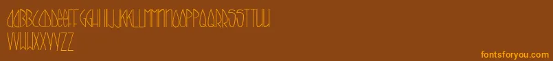 CallItSkinny Font – Orange Fonts on Brown Background