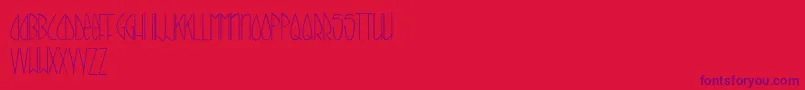 CallItSkinny Font – Purple Fonts on Red Background