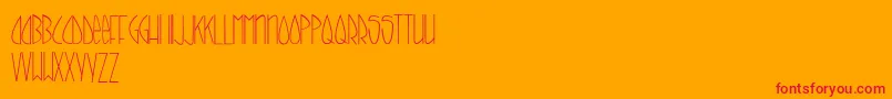 CallItSkinny-fontti – punaiset fontit oranssilla taustalla