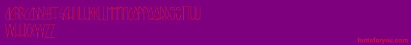 CallItSkinny Font – Red Fonts on Purple Background