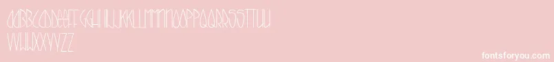 CallItSkinny-Schriftart – Weiße Schriften auf rosa Hintergrund