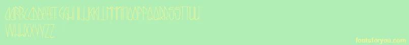 CallItSkinny Font – Yellow Fonts on Green Background