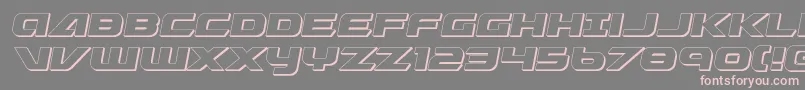 Graymalkin3D Font – Pink Fonts on Gray Background