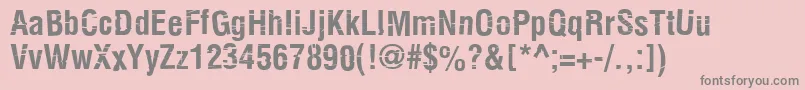 KeetanoKatanaBold Font – Gray Fonts on Pink Background