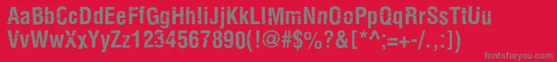 KeetanoKatanaBold Font – Gray Fonts on Red Background