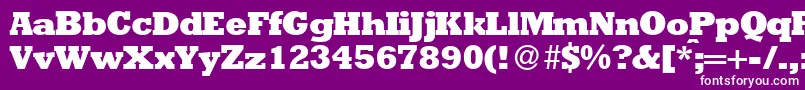 RambaultXboldRegular Font – White Fonts on Purple Background