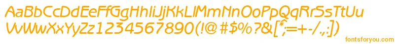 Шрифт B691SansMediumItalic – оранжевые шрифты