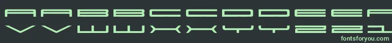 Super Font – Green Fonts on Black Background