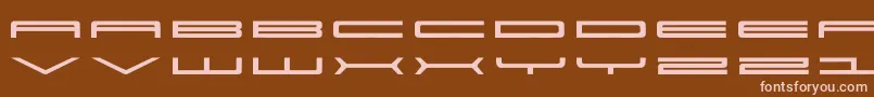 Super Font – Pink Fonts on Brown Background