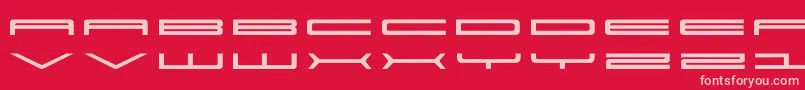 Super Font – Pink Fonts on Red Background