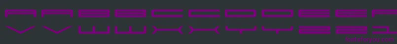 Super Font – Purple Fonts on Black Background