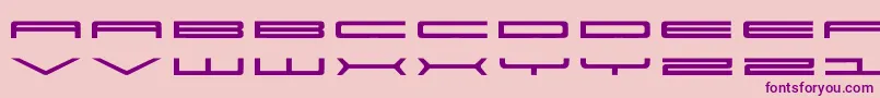 Super Font – Purple Fonts on Pink Background