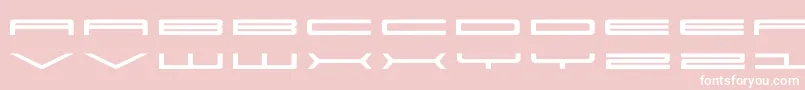 フォントSuper – ピンクの背景に白い文字
