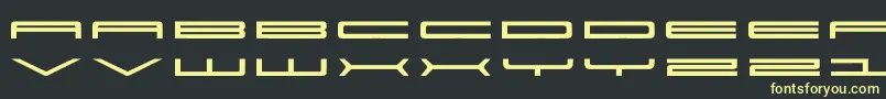 Super Font – Yellow Fonts on Black Background