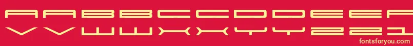 Super Font – Yellow Fonts on Red Background