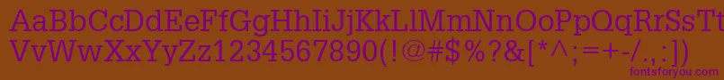 Шрифт InstallationSsi – фиолетовые шрифты на коричневом фоне