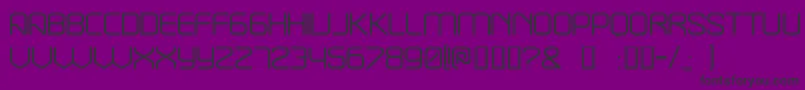 Break-Schriftart – Schwarze Schriften auf violettem Hintergrund