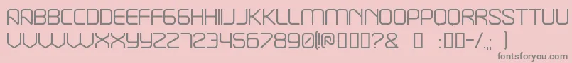 Break Font – Gray Fonts on Pink Background