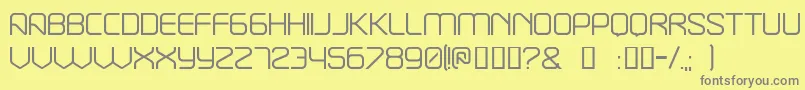Шрифт Break – серые шрифты на жёлтом фоне
