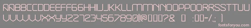 Break Font – Pink Fonts on Gray Background