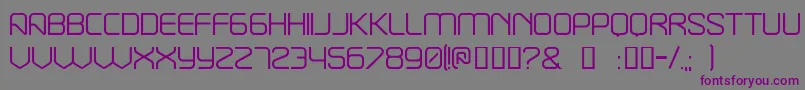 Break-fontti – violetit fontit harmaalla taustalla