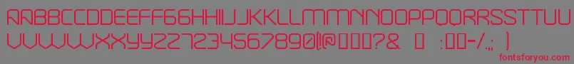 Break Font – Red Fonts on Gray Background