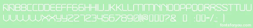 Break-fontti – valkoiset fontit vihreällä taustalla