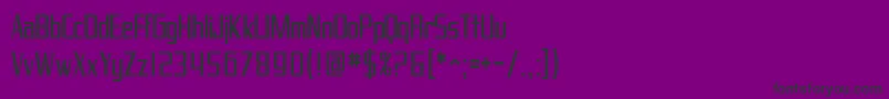 SfProverbialGothicCondensed Font – Black Fonts on Purple Background