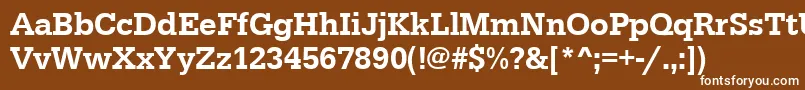 Urwegyptiennetmednar Font – White Fonts on Brown Background