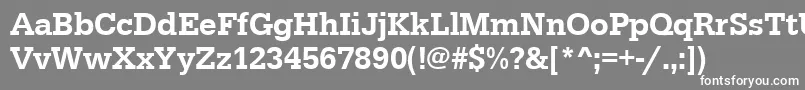 Urwegyptiennetmednar Font – White Fonts on Gray Background