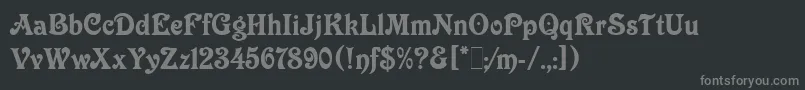 Шрифт VictorianLetPlain.1.0 – серые шрифты на чёрном фоне