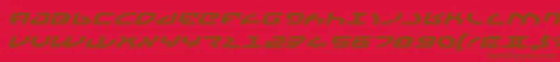 Yahrenv2ei Font – Brown Fonts on Red Background
