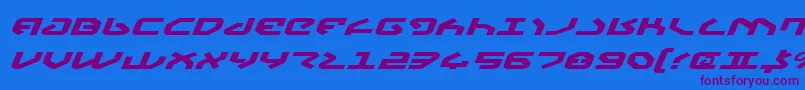 Weitere Informationen zur Yahrenv2ei-Schriftart Yahrenv2ei-Schriftart – Violette Schriften auf blauem Hintergrund