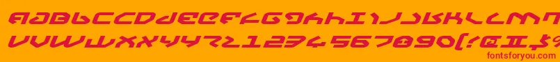Yahrenv2ei Font – Red Fonts on Orange Background