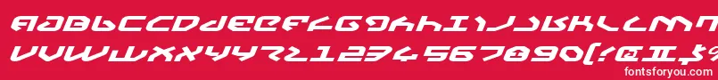 Yahrenv2ei Font – White Fonts on Red Background
