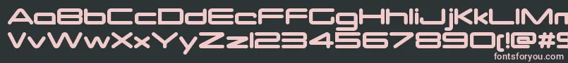 Fonte OtomoRound – fontes rosa em um fundo preto