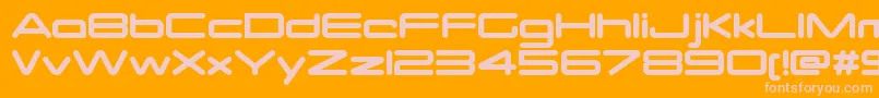 OtomoRound Font – Pink Fonts on Orange Background