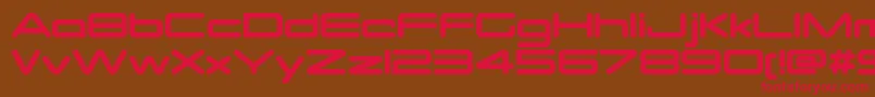 OtomoRound Font – Red Fonts on Brown Background