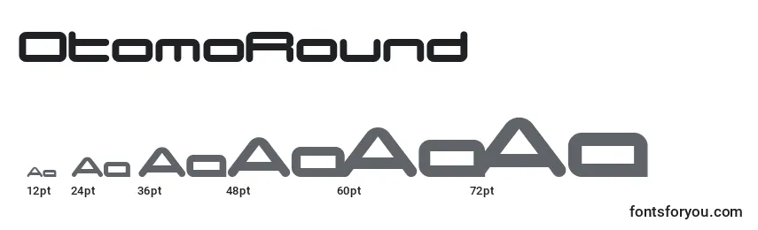Размеры шрифта OtomoRound