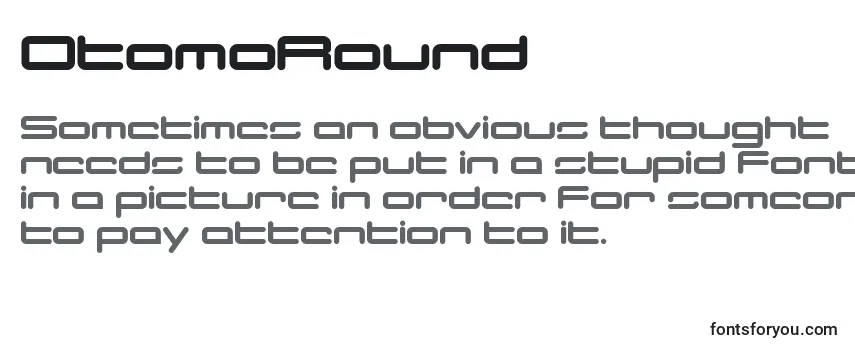 OtomoRound -fontin tarkastelu