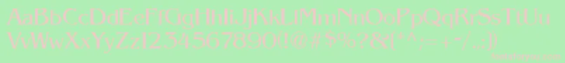 PegasusRegular Font – Pink Fonts on Green Background