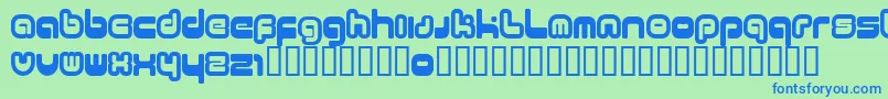 Шрифт 11.20 – синие шрифты на зелёном фоне