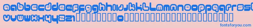 11.20 Font – Blue Fonts on Pink Background