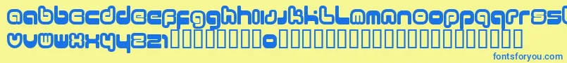 11.20 Font – Blue Fonts on Yellow Background