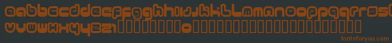 11.20 Font – Brown Fonts on Black Background