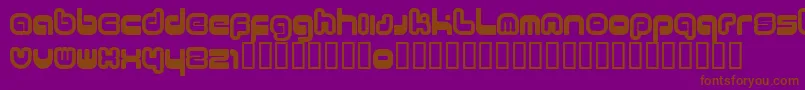 11.20 Font – Brown Fonts on Purple Background