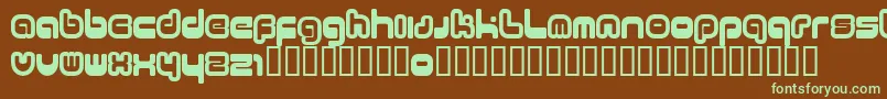Fonte 11.20 – fontes verdes em um fundo marrom