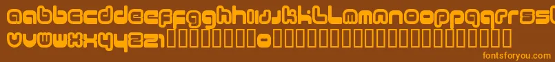Saiba mais sobre a fonte 11.20 Fonte 11.20 – fontes laranjas em um fundo marrom