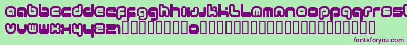 11.20-Schriftart – Violette Schriften auf grünem Hintergrund