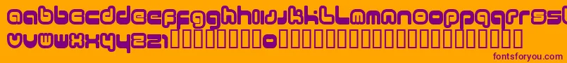 11.20 Font – Purple Fonts on Orange Background